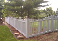 Gray Vinyl Fence